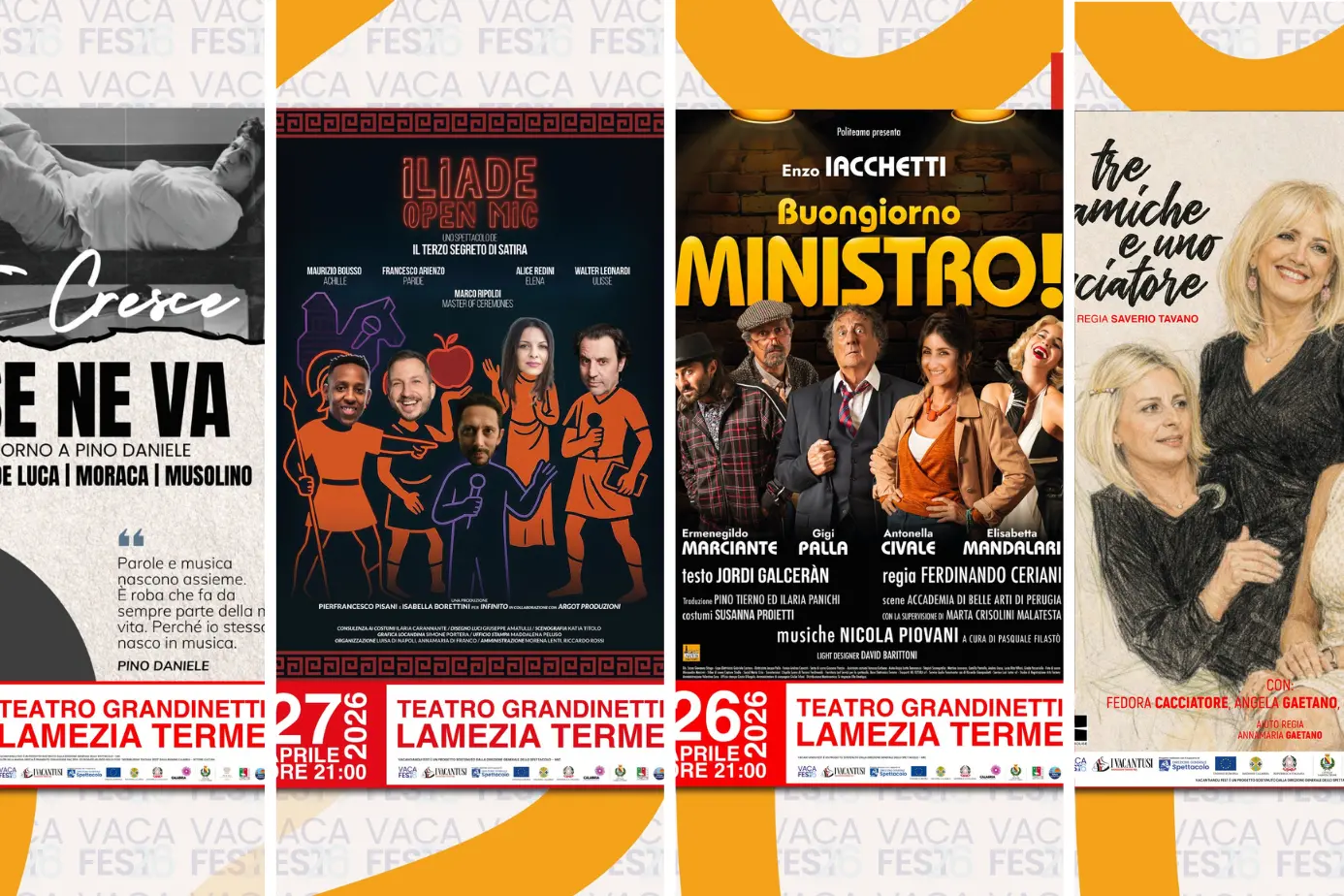 Il Vacantiandu Fest accende il Teatro Grandinetti a Lamezia\u00A0tra grandi classici, commedia e l’abbraccio dei giovani\n