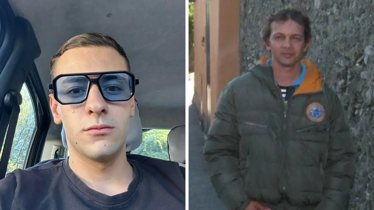 Luciano Oliva, 19 anni, e Mariano Moretti, 46 anni, deceduti nel tragico incidente stradale a San Fili