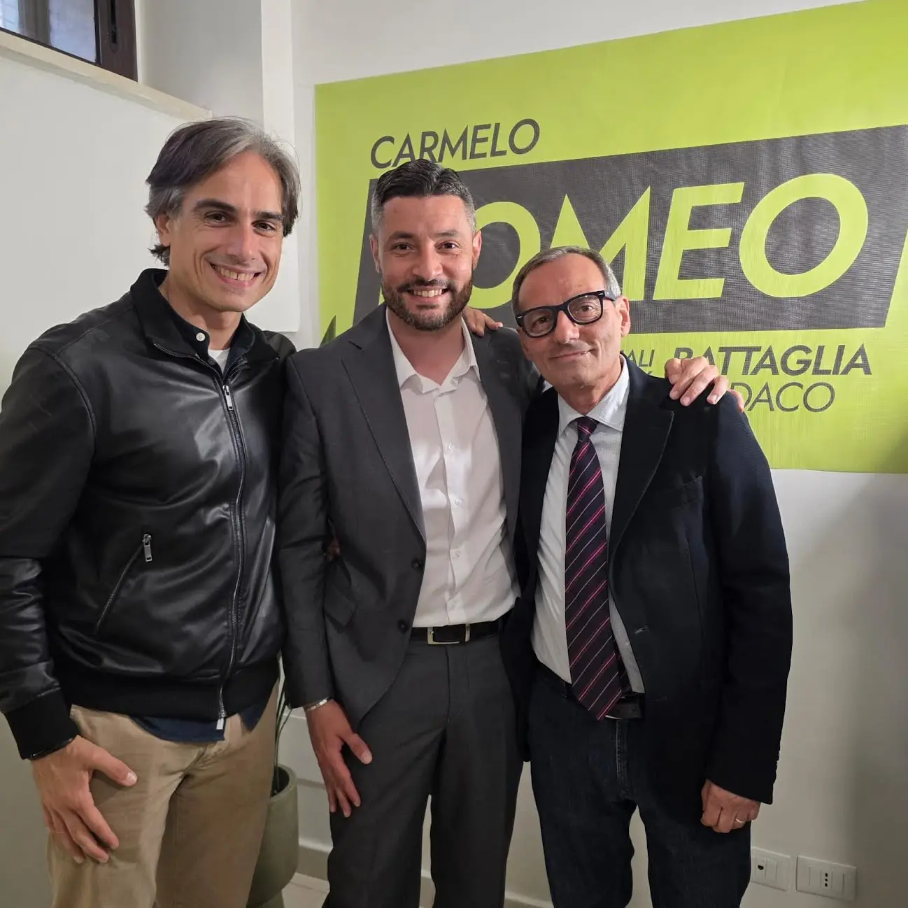 Inaugurata la segreteria politica di Carmelo Romeo. Il candidato: «Avanti con l’orgoglio di aver ripianato i conti del Comune e di aver avviato opere importanti»\n