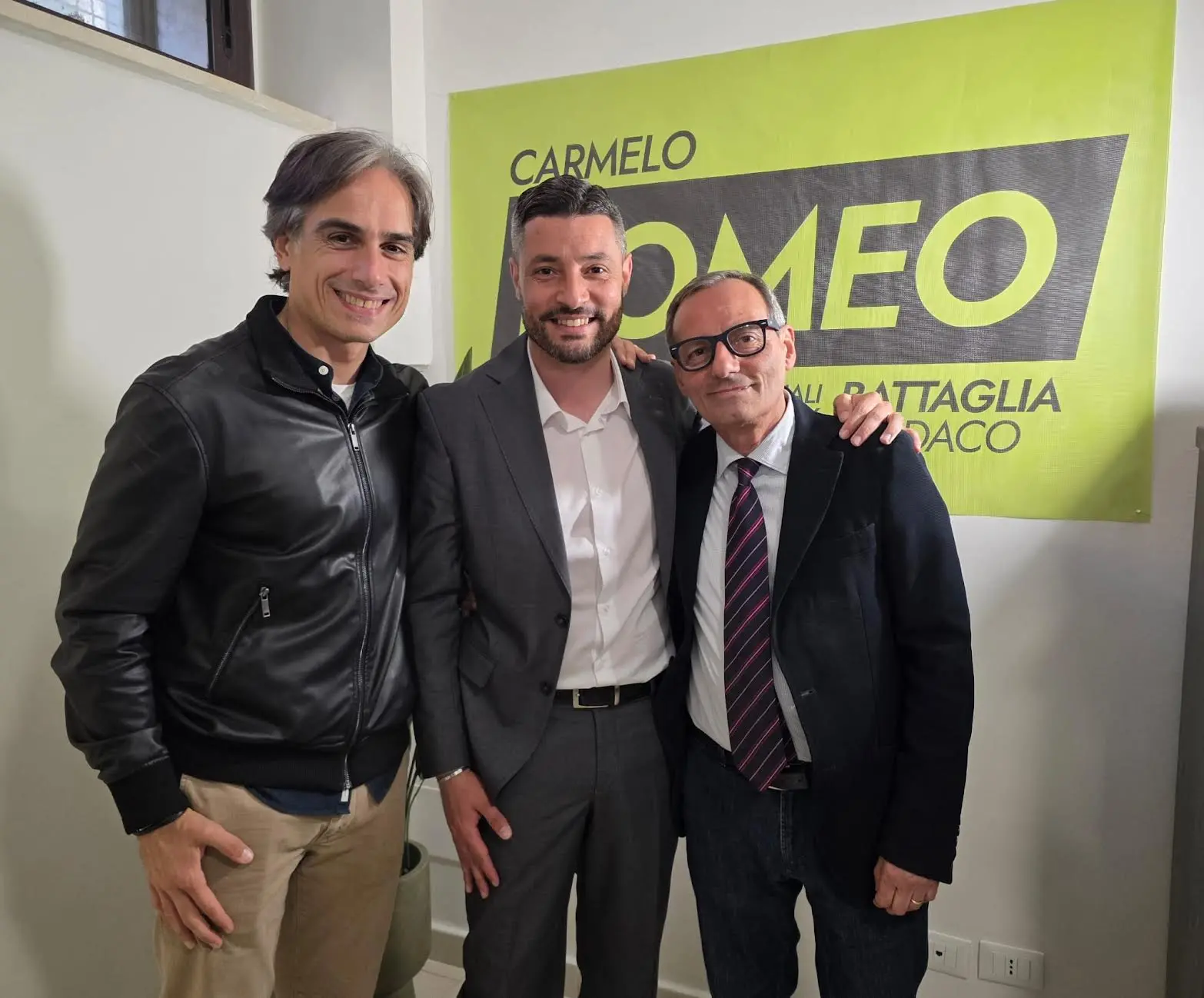 Inaugurata la segreteria politica di Carmelo Romeo. Il candidato: «Avanti con l’orgoglio di aver ripianato i conti del Comune e di aver avviato opere importanti»\n