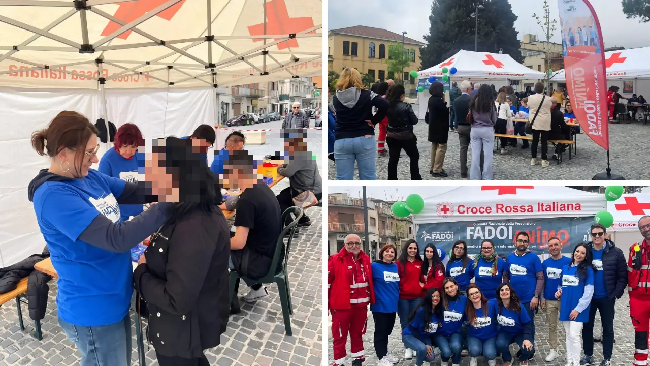 Prevenzione in piazza a Vibo:\u00A0circa 200 screening gratuiti nella giornata promossa da Fadoi, Animo e Croce rossa\n