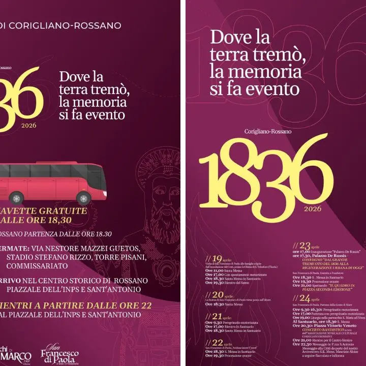 Corigliano-Rossano celebra il 1836 tra Fuochi di San Marco e San Francesco\n