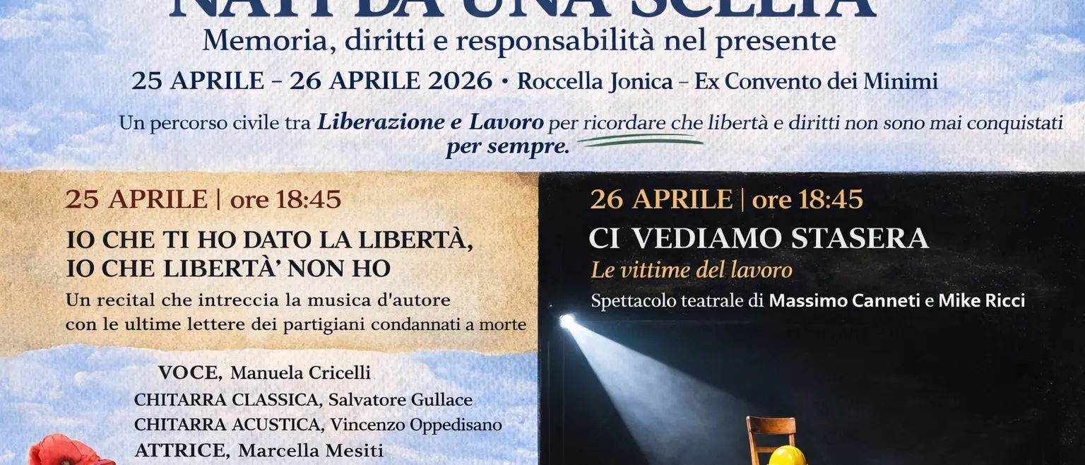 Roccella celebra i valori della Repubblica con “Nati da una scelta”\n