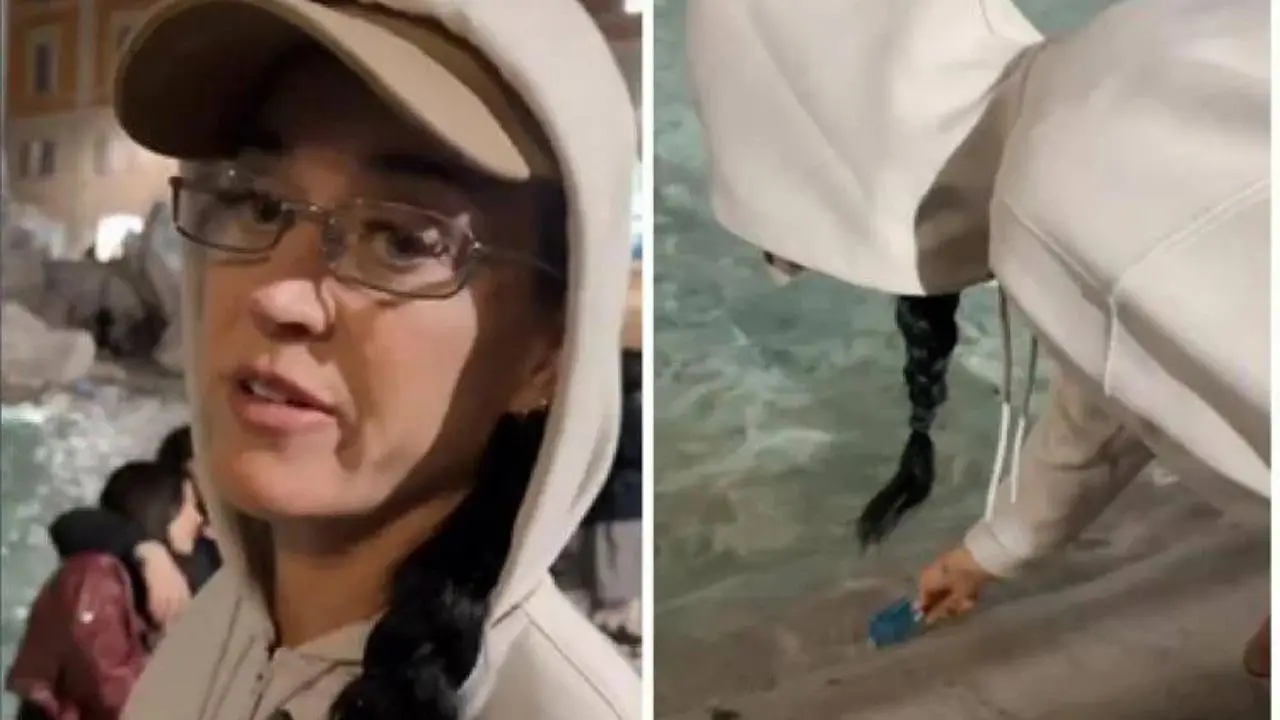 Katy Perry a Roma, senza monetine immerge la carta di credito nella Fontana di Trevi\n