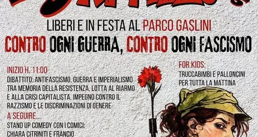 25 aprile, al Parco Gaslini un presidio contro la guerra: “liberiamoci dall’imperialismo”\n