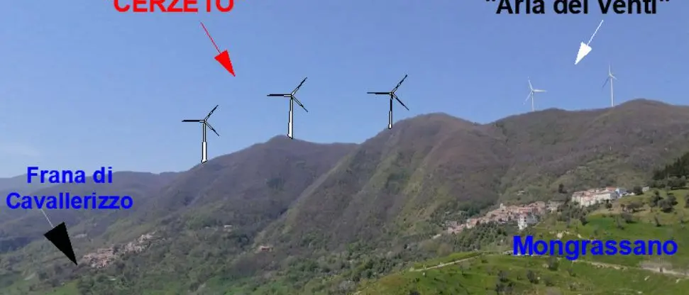 Mongrassano boccia il parco eolico Cerzeto: pale alte 200 metri troppo\u00A0vicine\u00A0alle frane\n