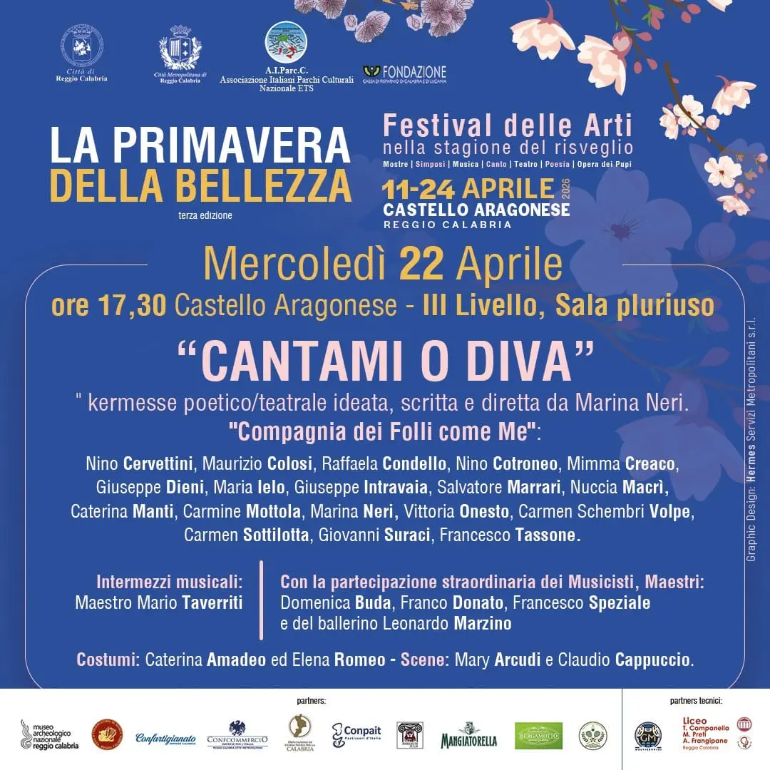 Al Castello Aragonese arriva “Cantami o diva”, la Primavera della bellezza incanta Reggio e si avvia verso il gran finale\n