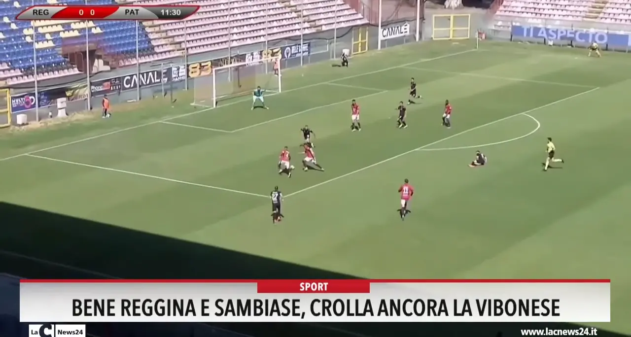 Bene Reggina e Sambiase, crolla ancora la Vibonese