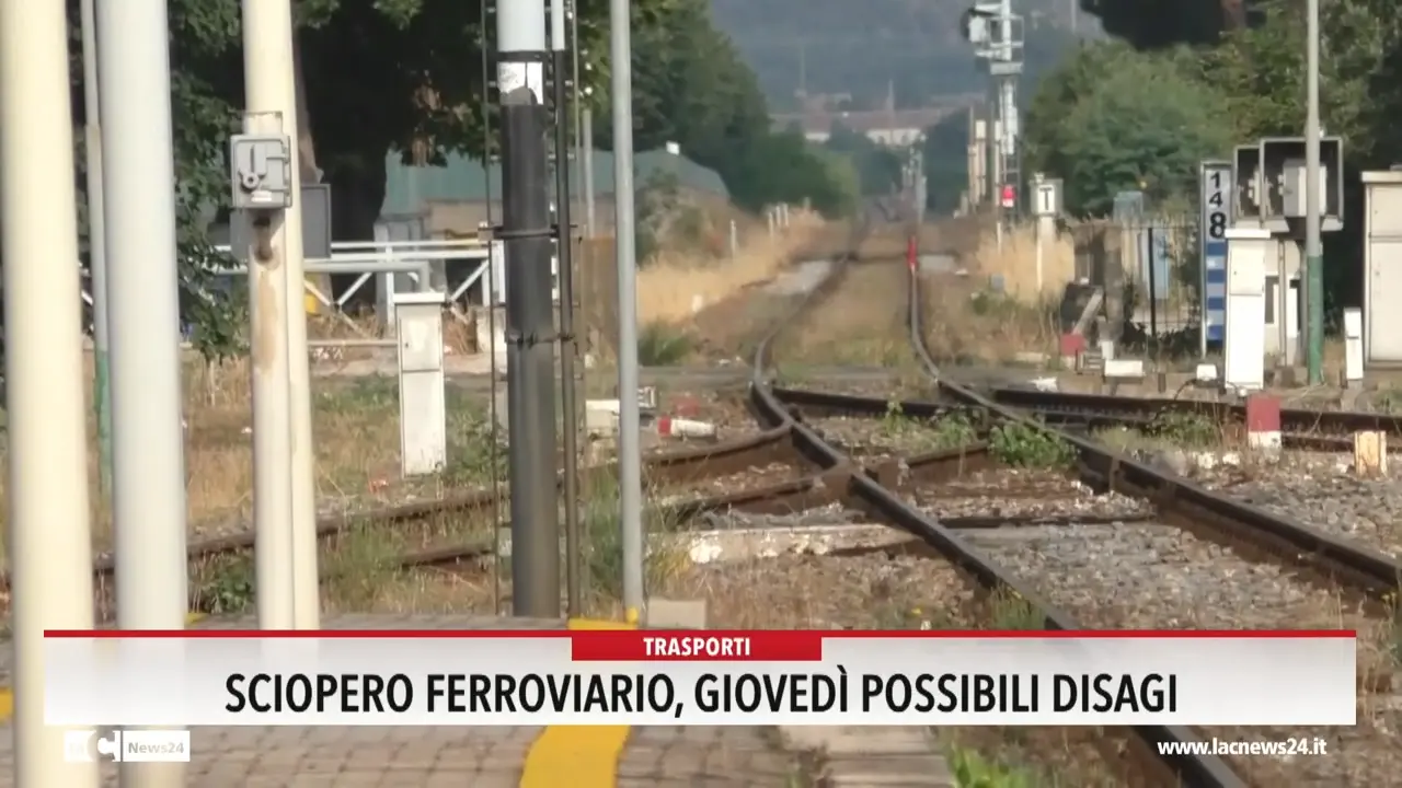 Sciopero ferroviario, giovedì possibili disagi