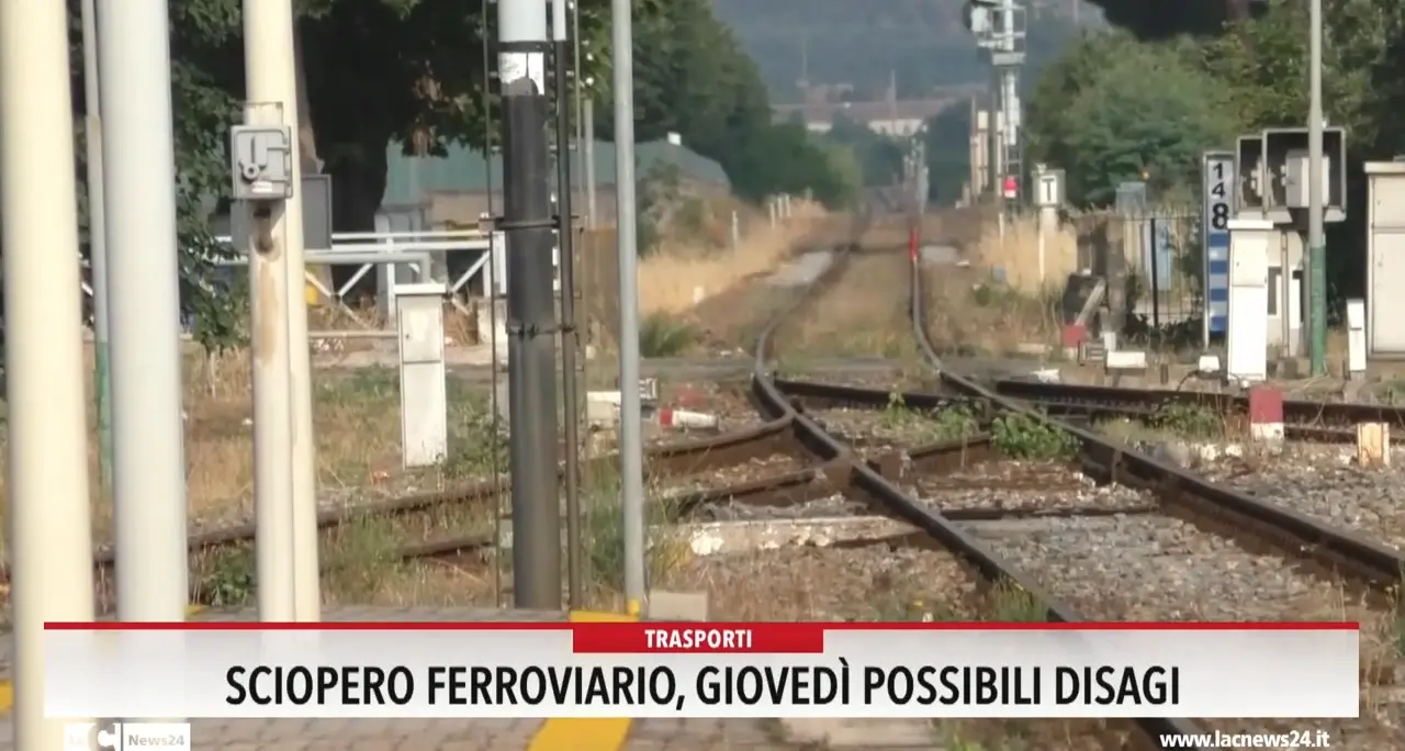Sciopero ferroviario, giovedì possibili disagi