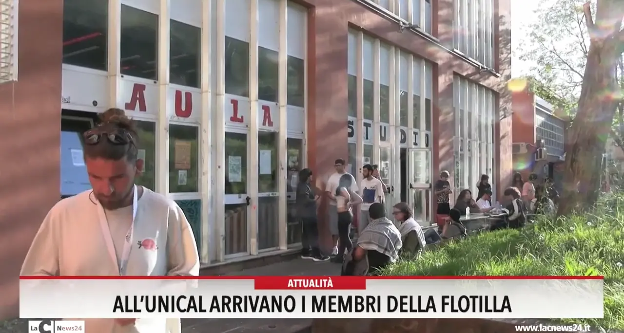 All'Unical arrivano i membri della Flotilla