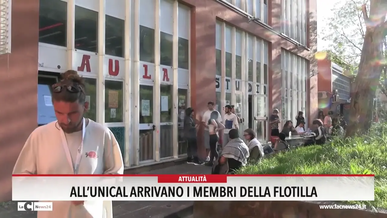 All'Unical arrivano i membri della Flotilla