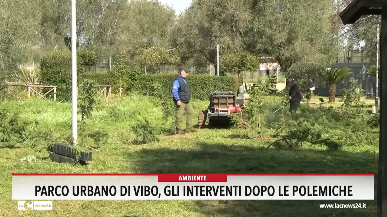 Parco urbano di Vibo, gli interventi dopo le polemiche