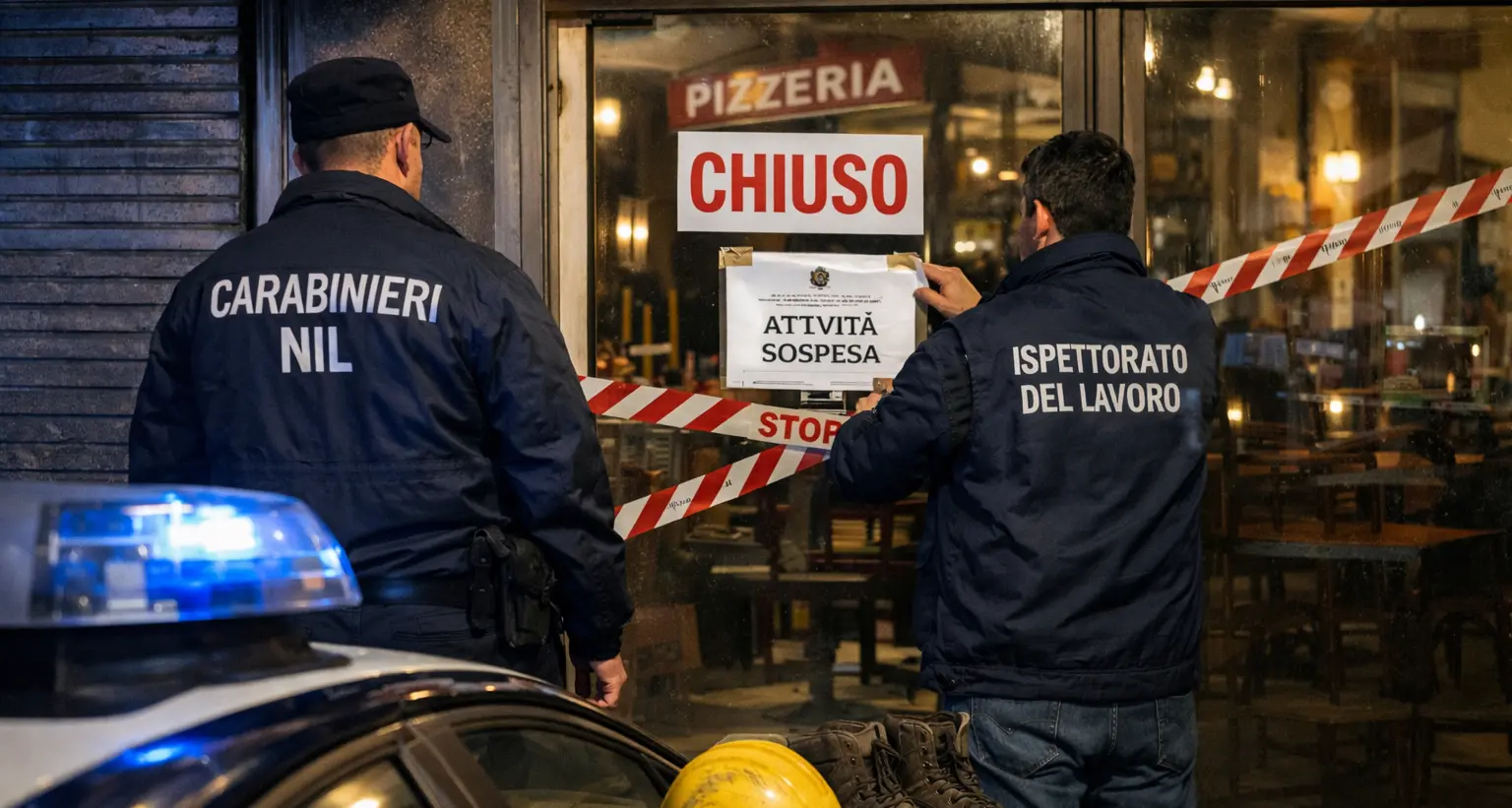 Ristorante chiuso per lavoro nero, cinque lavoratori su sei in nero: altri blitz e maxi multe a Cosenza\n