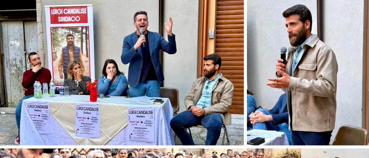 Elezioni San Giovanni in Fiore, Candalise parla ai giovani e riceve la “benedizione” di Stasi\n