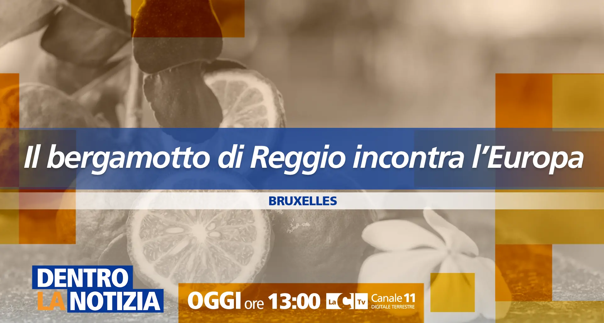 “Dentro la Notizia” a Bruxelles per il Bergamotto di Reggio Calabria\n\ntra storia e valorizzazione: appuntamento alle 13 su LaC Tv\n