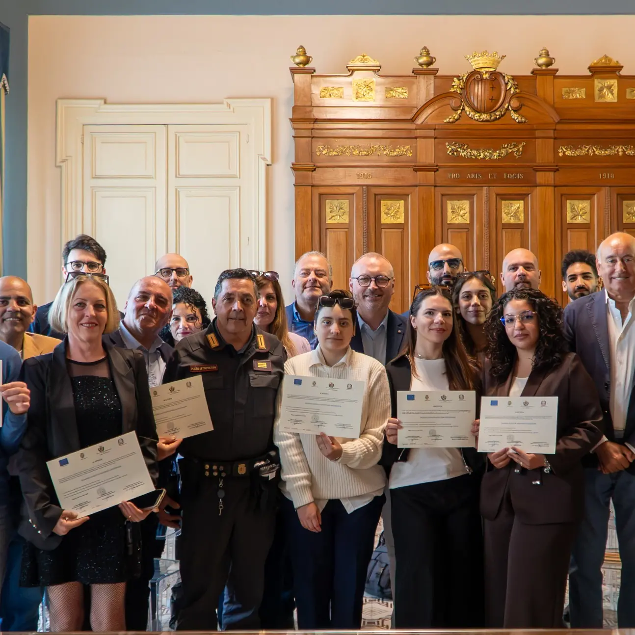 Consegnati attestati di qualifica per\u00A027 nuove Guardie giurate venatorie volontarie della Città Metropolitana\n