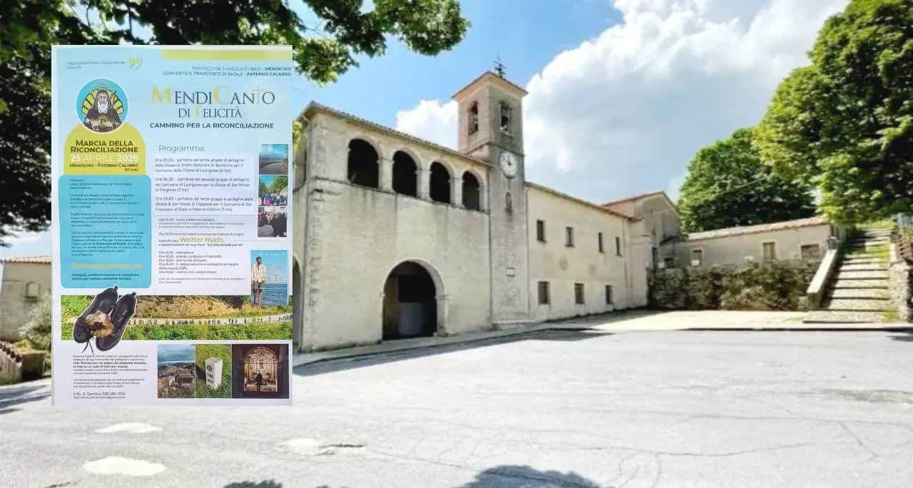 Marcia della riconciliazione da Mendicino a Paterno Calabro: il programma\u00A0\n