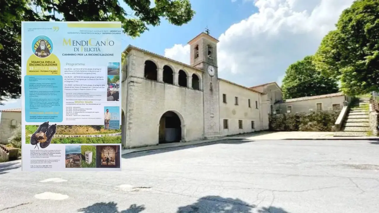 Marcia della riconciliazione da Mendicino a Paterno Calabro: il programma\u00A0\n