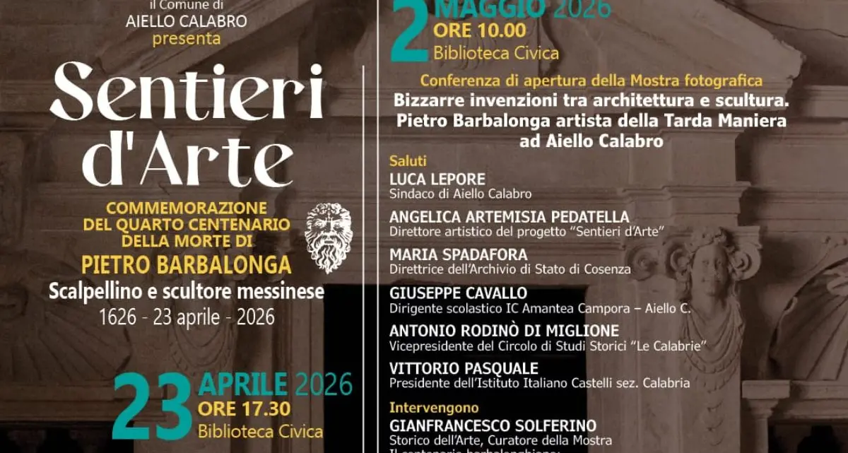 Aiello Calabro celebra Pietro Barbalonga con un anno di eventi tra arte e storia\n