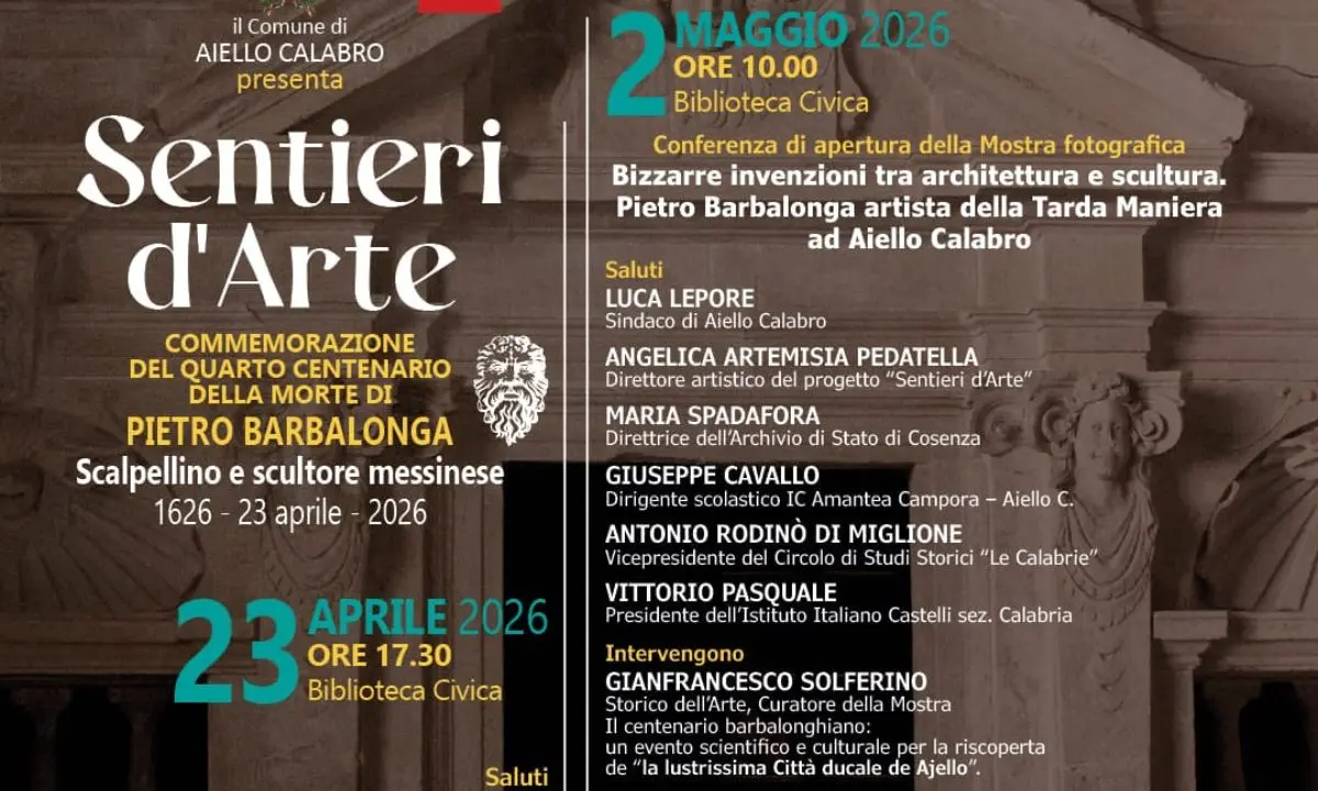 Aiello Calabro celebra Pietro Barbalonga con un anno di eventi tra arte e storia\n