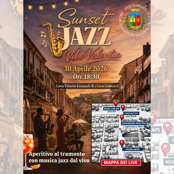 Vibo, il centro storico al tramonto diventa un salotto jazz. L'assessore Soriano:\u00A0«Un nuovo modo di vivere la città»\n