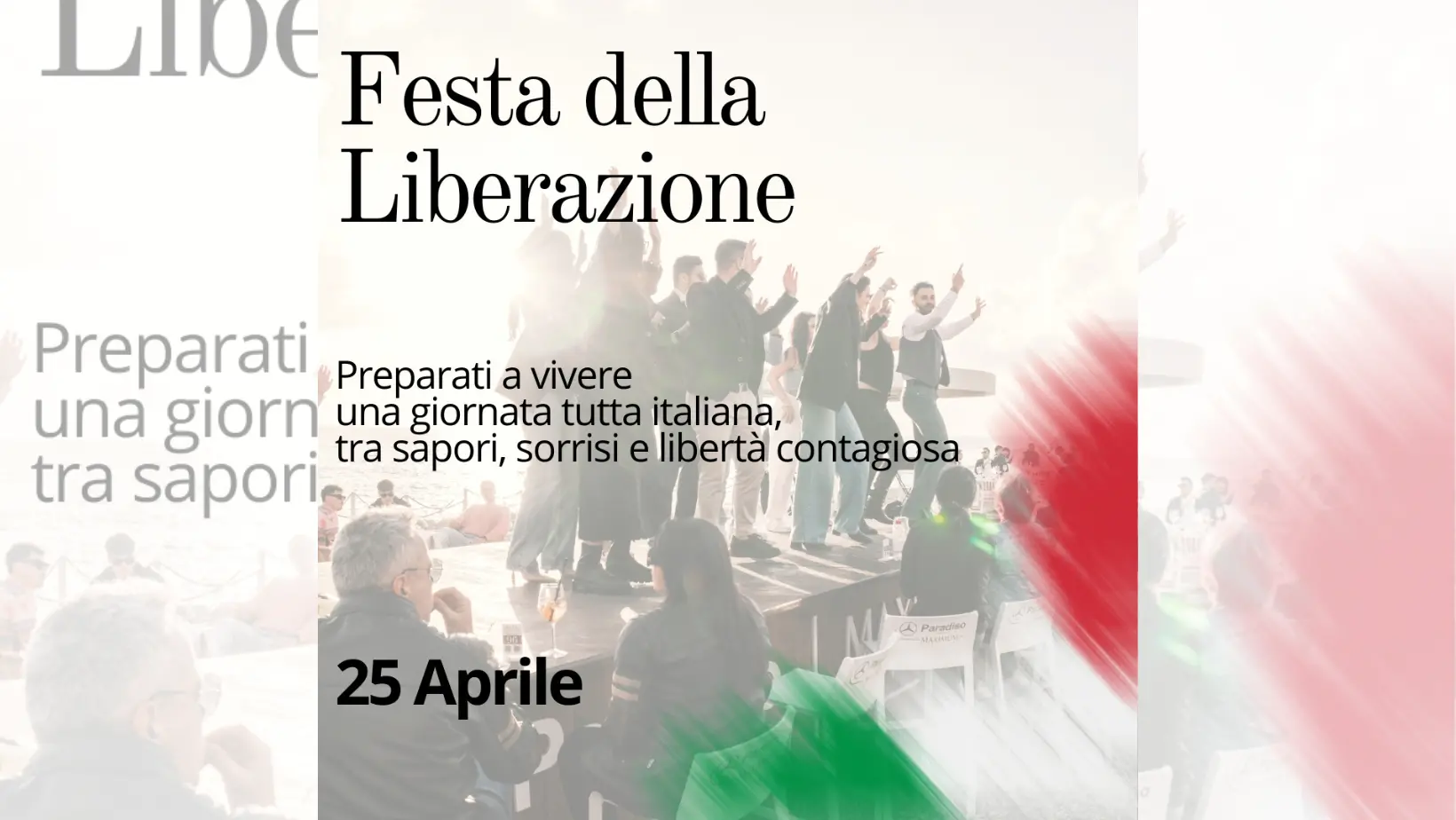 La musica italiana come inno alla libertà in occasione del 25 aprile: al Riva Restaurant di Falerna evento a tema\n