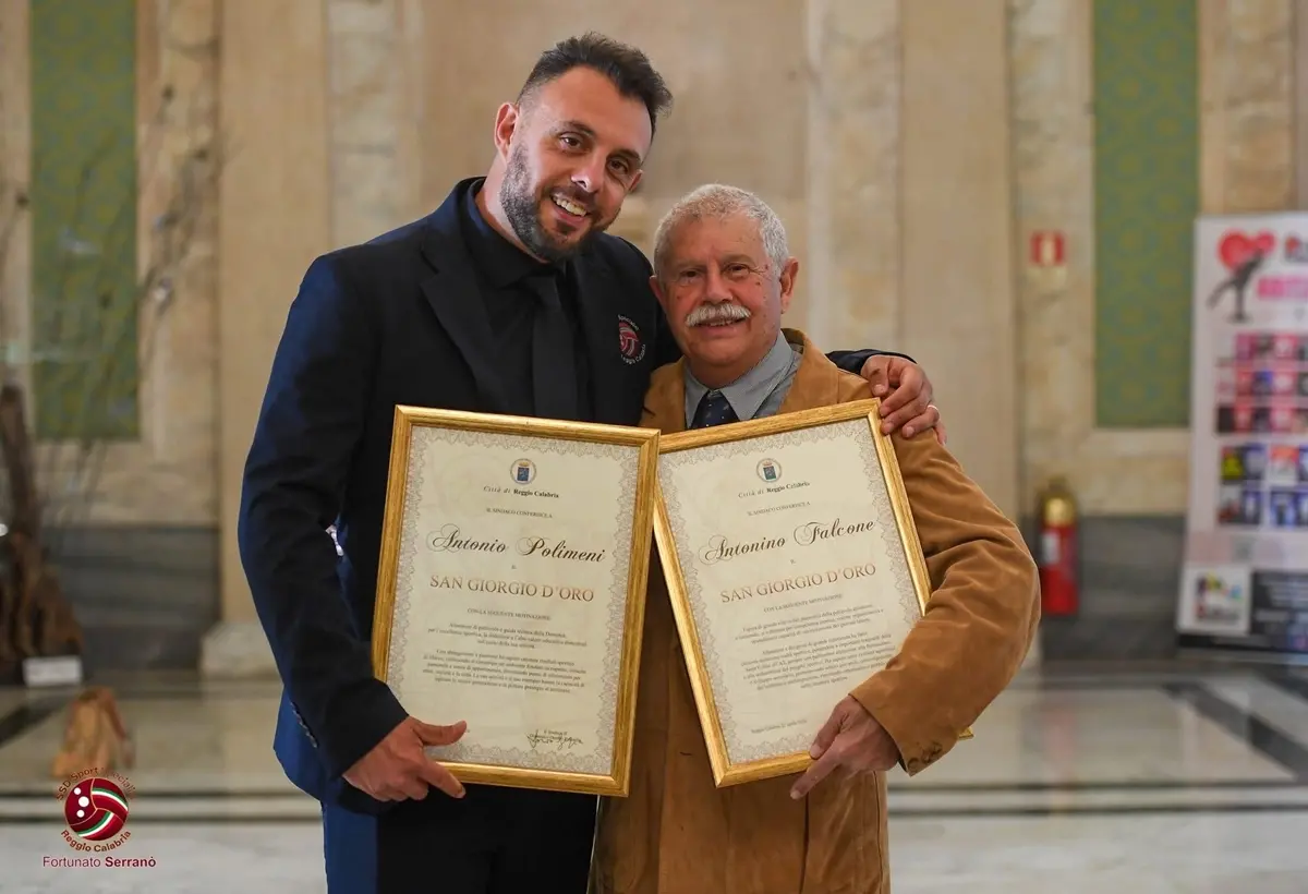 San Giorgio d’oro, la Fipav Reggio celebra i mister\u00A0Falcone e Polimeni\n