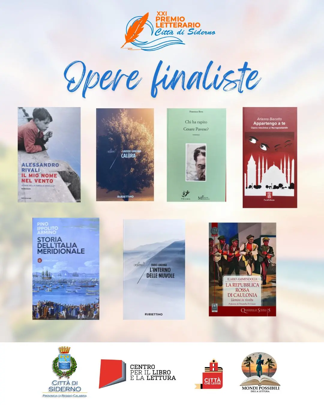 Premio letterario “Città\u00A0di Siderno”, tutto pronto per la XXI^\u00A0edizione\n