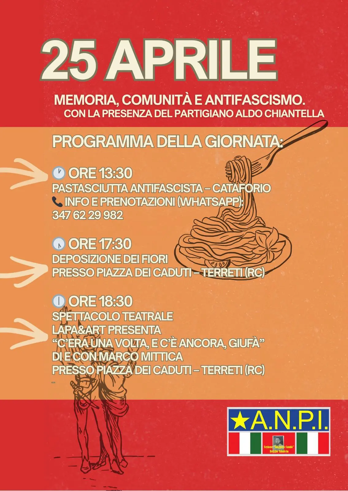 80 anni di Repubblica Antifascista, le celebrazioni dell’ANPI Condò il 25 e 26 aprile\n