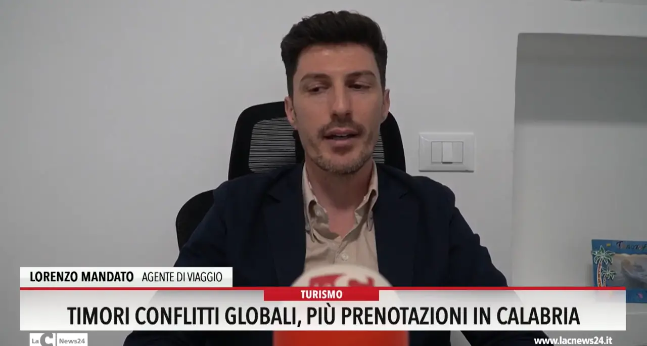 Timori conflitti globali, più prenotazioni in Calabria