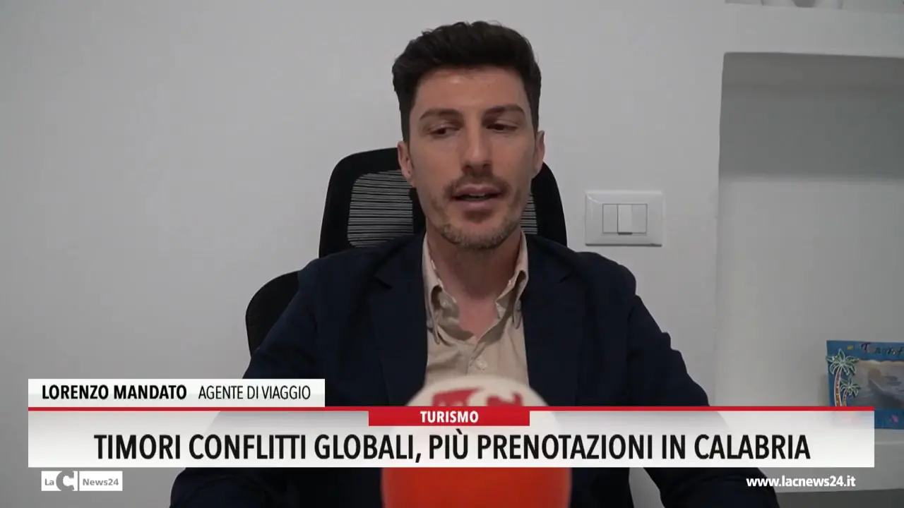 Timori conflitti globali, più prenotazioni in Calabria