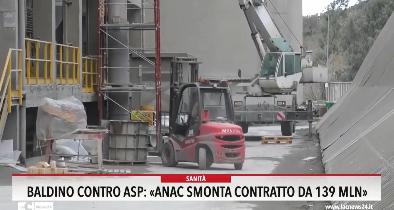 Baldino contro Asp: \"Anac smonta contratto da 139 mln\"