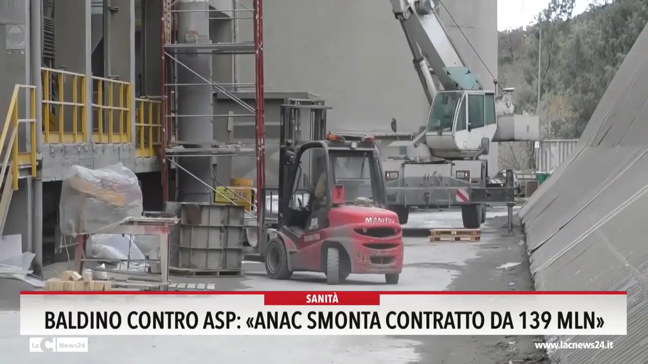 Baldino contro Asp: \"Anac smonta contratto da 139 mln\"
