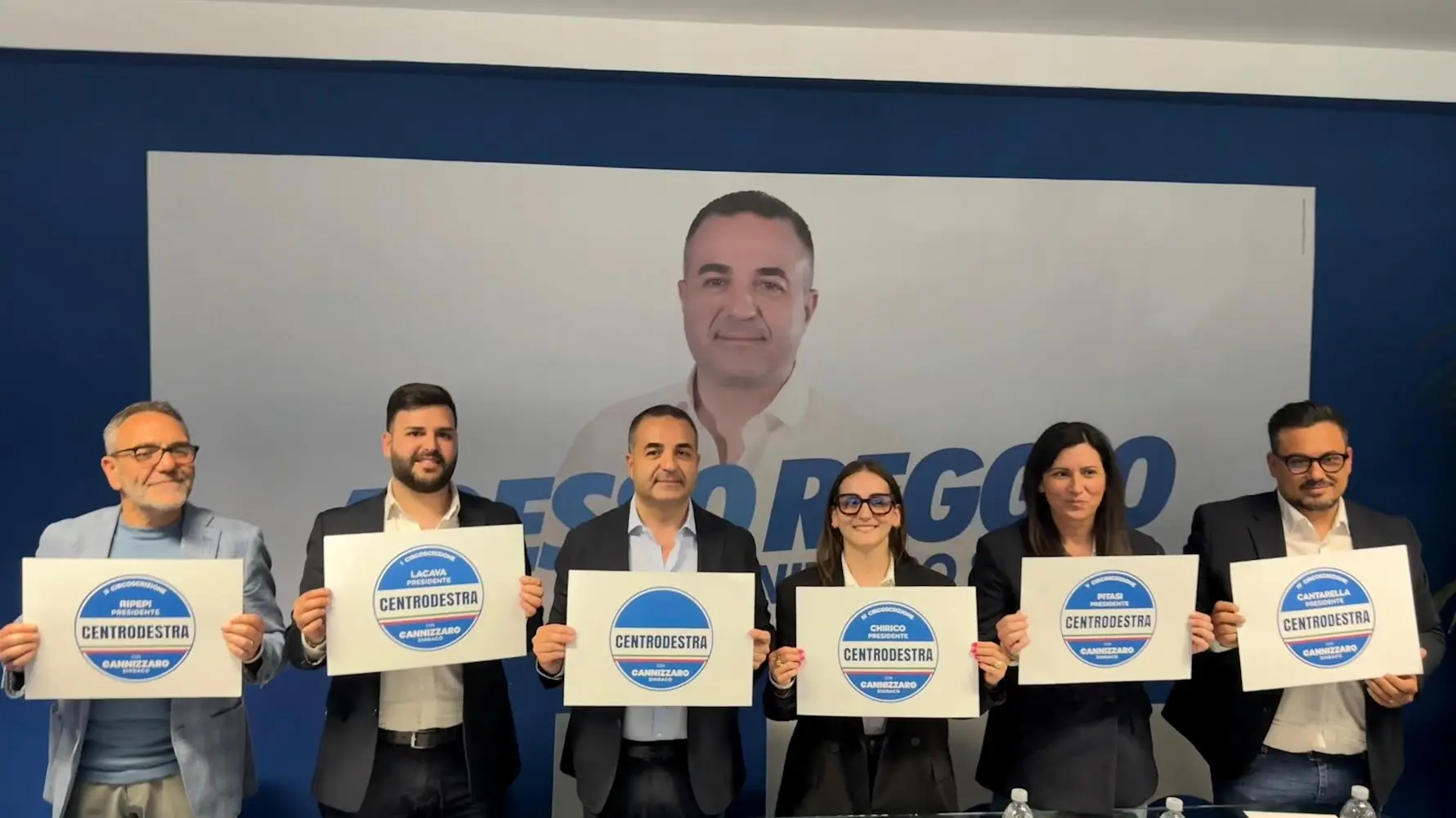 Il Centrodestra presenta i candidati presidenti e Cannizzaro avverte: «Il nostro progetto cammina insieme»\n