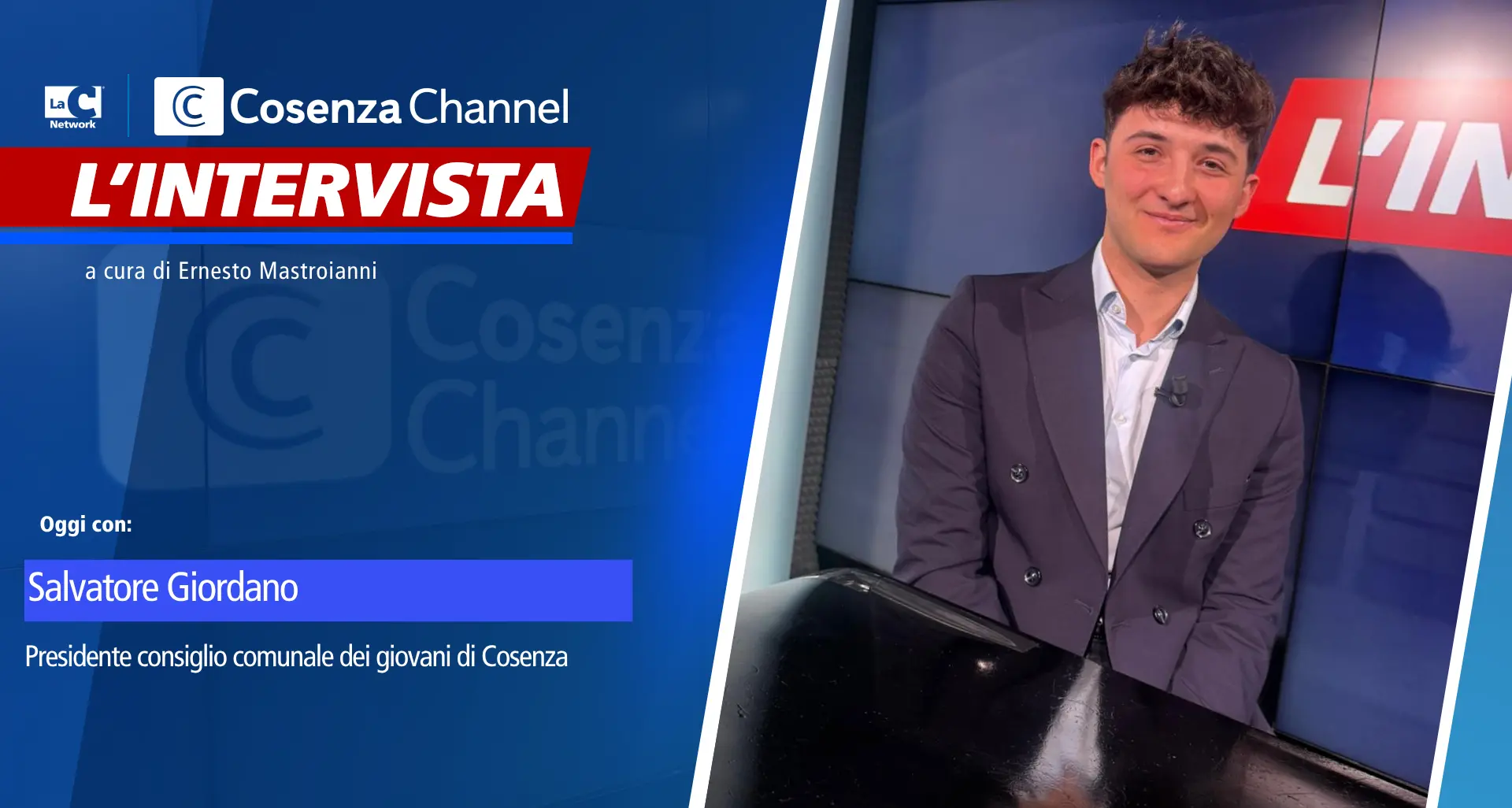 Cosenza, Salvatore Giordano: «Giovani lontani dalla politica, servono spazi reali» –\u00A0 VIDEO\n