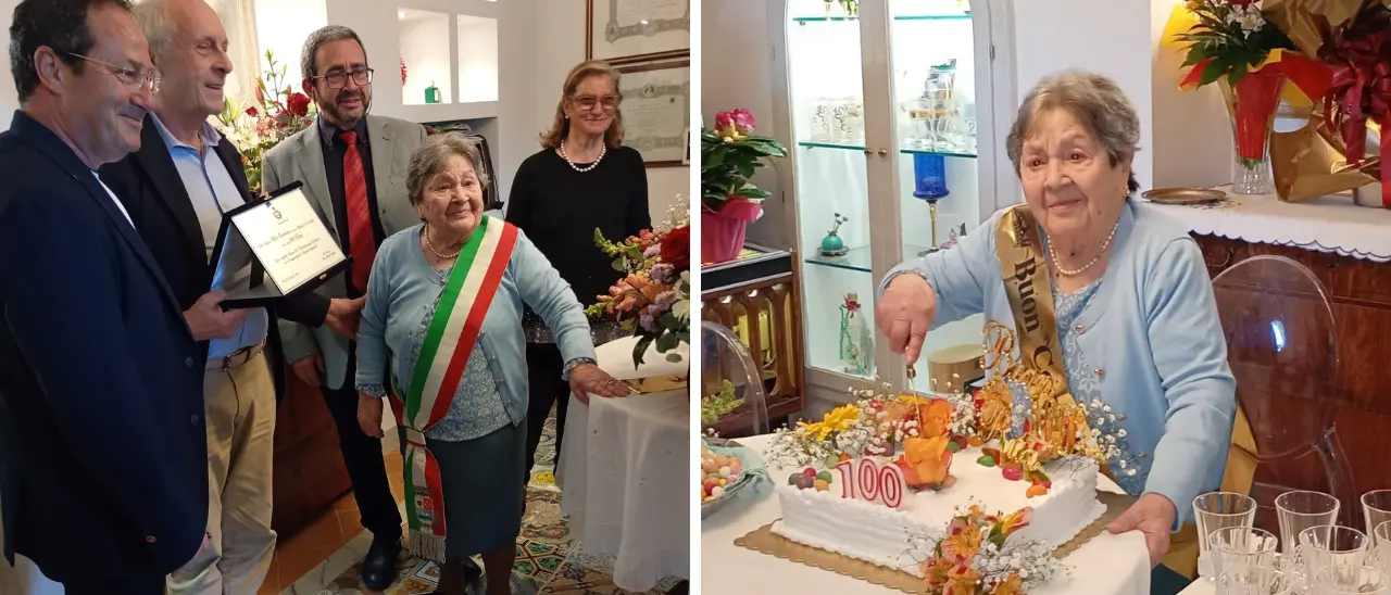 Santa Domenica di Ricadi festeggia i 100 anni di nonna Rita tra affetto, memoria e comunità unita\n