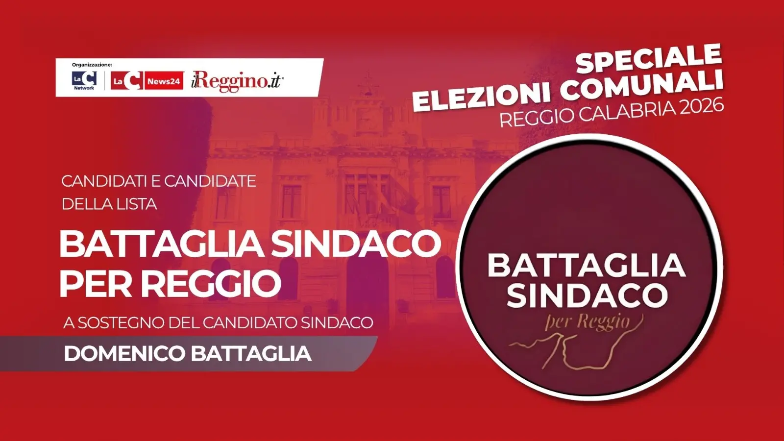 Centrosinistra, i nomi dei 32 candidati della lista “Battaglia sindaco”\n