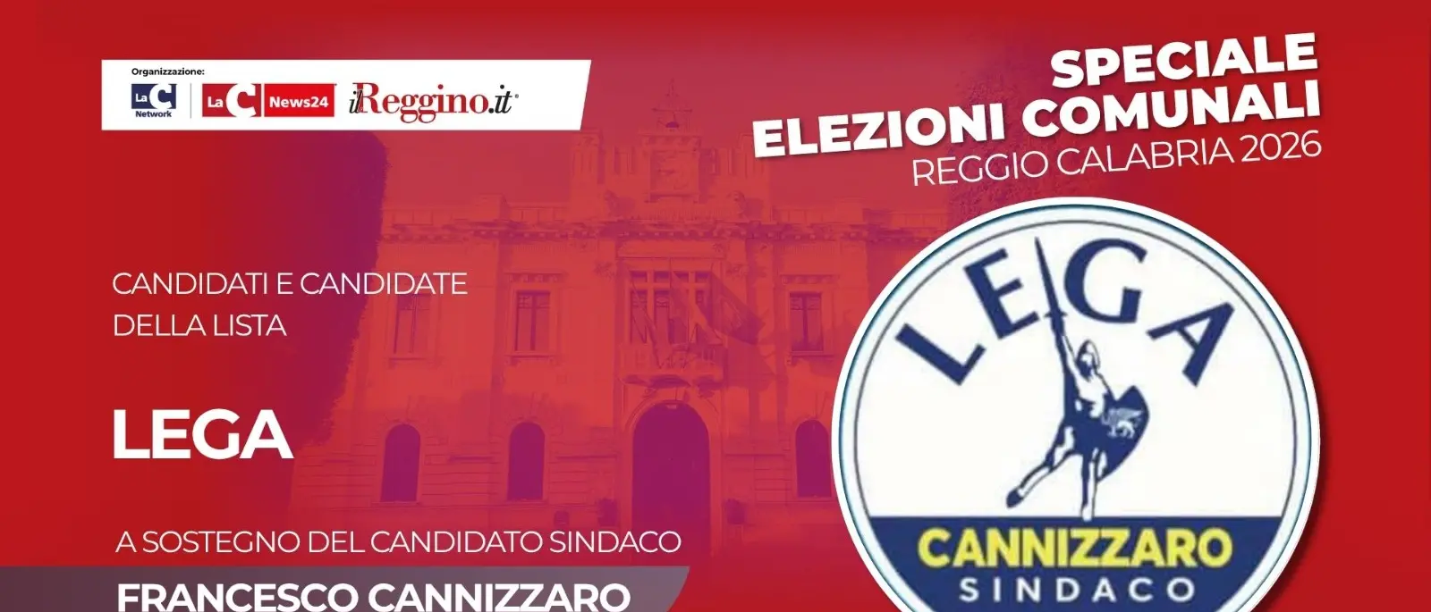 Centrodestra, i nomi dei 32 candidati della Lega a sostegno del candidato sindaco Cannizzaro\n