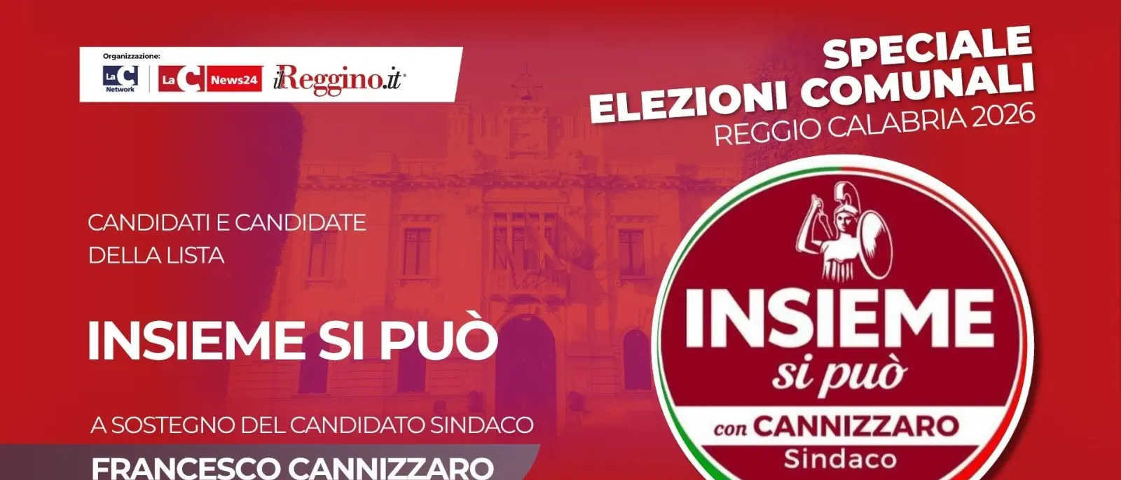 Centrodestra, i nomi dei 32 candidati di “Insieme si può” a sostegno del candidato sindaco Cannizzaro\n