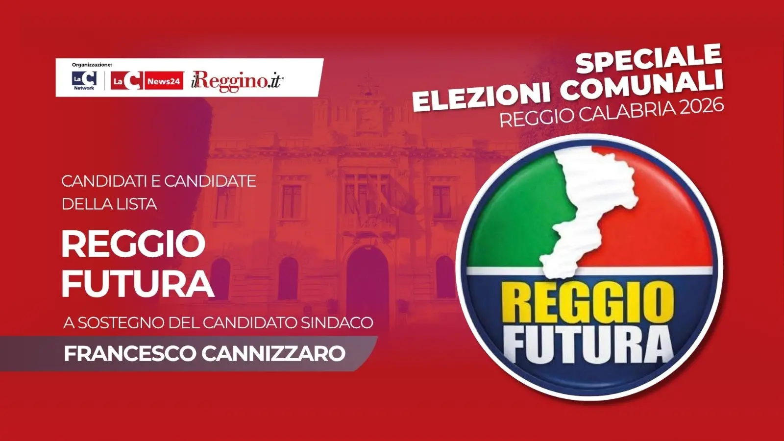 Centrodestra, la lista di “Reggio futura” a sostegno del candidato sindaco Cannizzaro\n