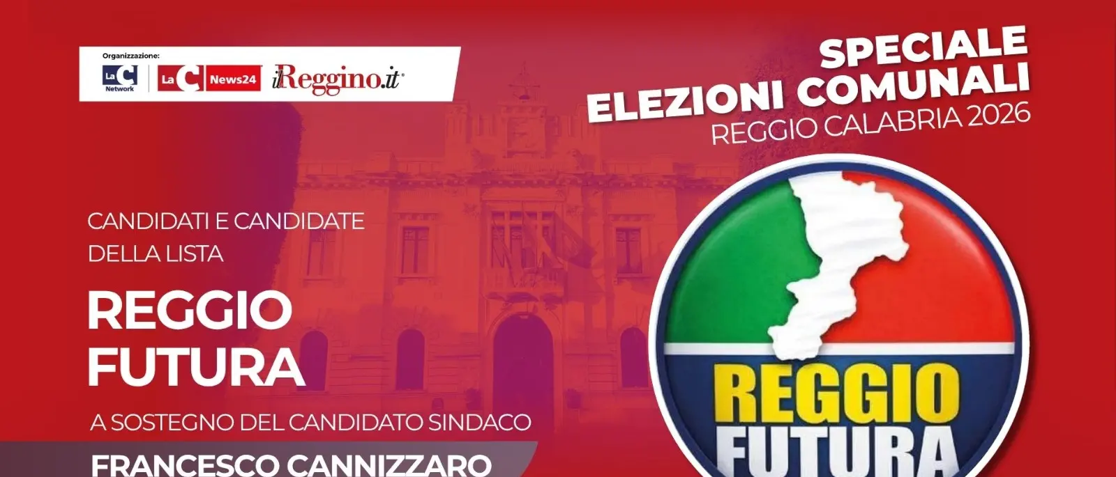 Centrodestra, la lista di “Reggio futura” a sostegno del candidato sindaco Cannizzaro\n