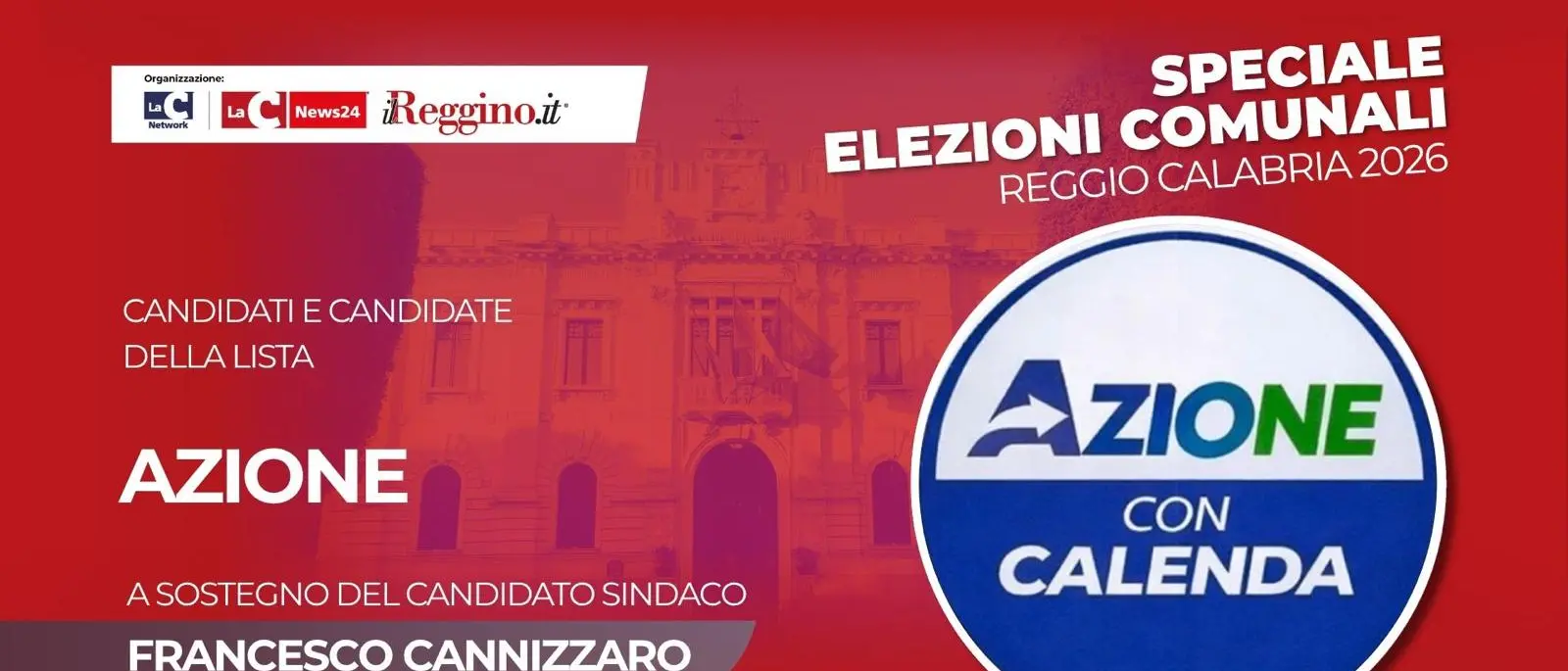 Centrodestra, i nomi della lista di “Azione” a sostegno del candidato sindaco Cannizzaro\n