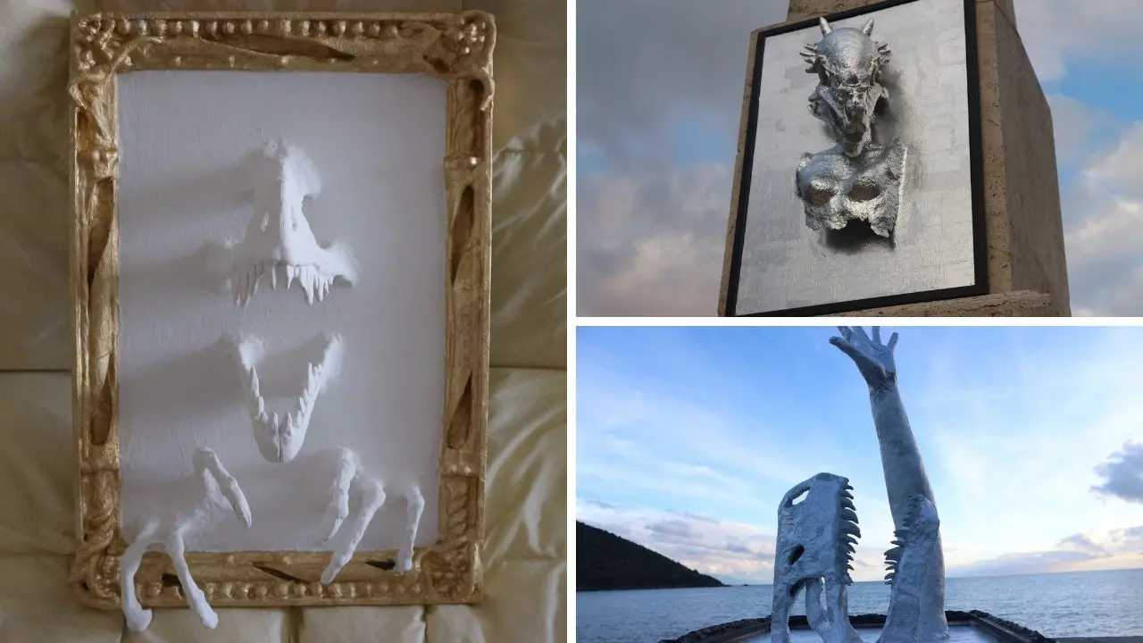 L’arte che nasce dai rifiuti e parla di estinzione: «Ogni vizio è un meteorite che scagliamo addosso a noi stessi»\n