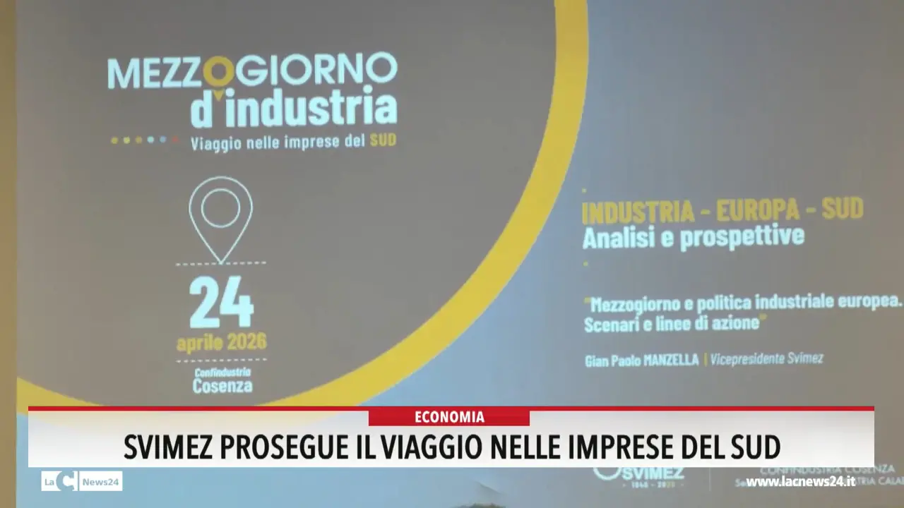 Svimez prosegue il viaggio nelle imprese del Sud