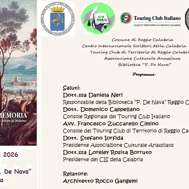 Reggio, il 28 aprile\u00A0la conferenza “Le visioni e la memoria”\n