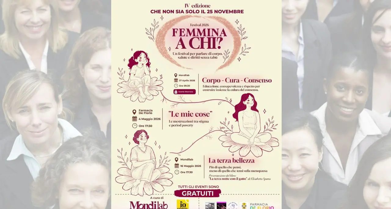 “Fimmina a Chi?”: torna a Corigliano Rossano il Festival dedicato alla ciclicità femminile\n