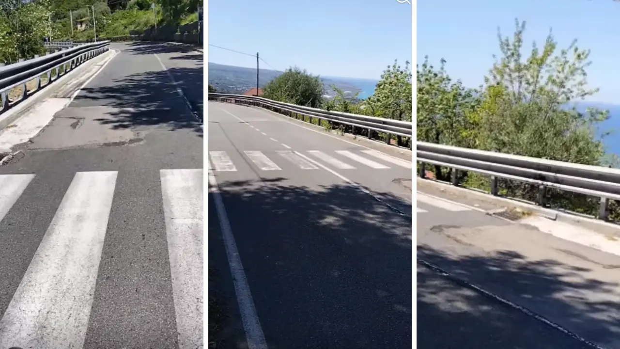 Non c’è pace per Longobardi, l’asfalto cede ancora: residenti in allarme dopo le chiusure del 2021\u00A0(un anno) e del 2023 (4 mesi)\n