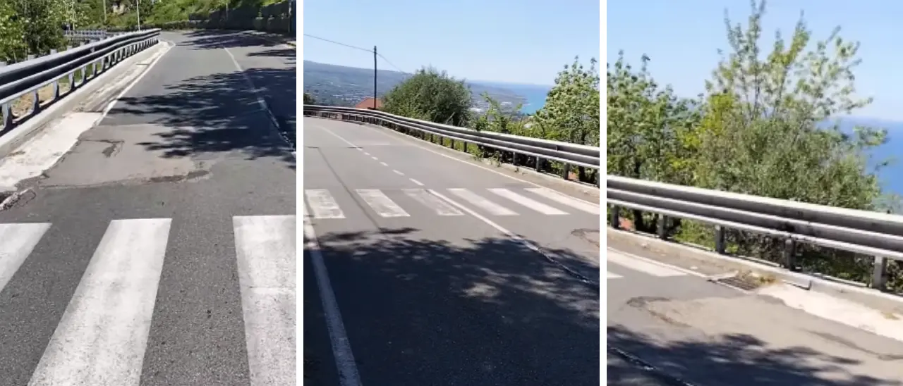 Non c’è pace per Longobardi, l’asfalto cede ancora: residenti in allarme dopo le chiusure del 2021\u00A0(un anno) e del 2023 (4 mesi)\n