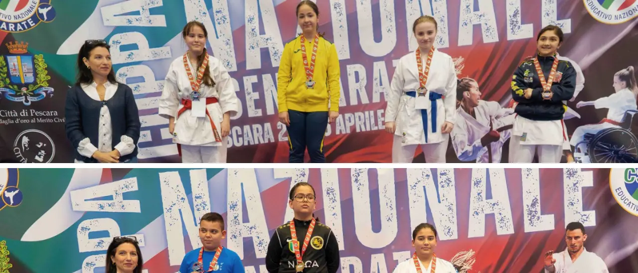 Ortelio e Pontoriero sul podio a Pescara, il Tropheum Karate Club di Ricadi conferma la crescita del vivaio\n